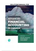 Solutions Manual for Advanced Financial Accounting in Canada&comma; 1st Canada Edition by Johnstone