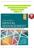 TEST BANK For Little and Falace's Dental Management of the Medically Compromised Patient&comma; 10th Edition by Craig Miller&comma; Verified Chapters 1 - 30&comma; Complete Newest Version