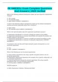 FE SWE201c Exam Complete Questions And Answers &vert; 2025 Verified