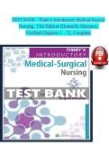 Test Bank for Timby's Introductory Medical-Surgical Nursing 13th Edition by Moreno
