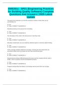 SWE201c - SP21 &lpar;Engineering Practices for Building Quality Software&rpar; Complete Questions And Answers &vert; 2025 Latest Update