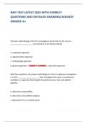 NAFI TEST LATEST 2025 WITH CORRECT  QUESTIONS AND DETAILED ANSWERS&sol;ALREADY  GRADED A&plus;