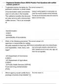 2025&sol;2026 latest update Registered Dietetics Exam &lpar;RDN&rpar; Practice Test Questions with verified answers graded A&plus;
