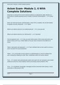 Axiom Exam- Module 2&comma; 6 With Complete Solutions