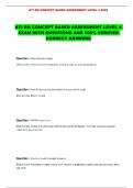 ATI RN CONCEPT BASED ASSESSMENT LEVEL 4  EXAM WITH QUESTIONS AND 100&percnt; VERIFIED  CORRECT ANSWERS