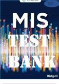 TEST BANK For Management Information Systems&comma; 10th Edition by Hossein Bidgoli&comma; Verified Chapters 1 - 14&comma; Complete Newest Version