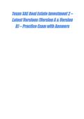 Texas SAE Real Estate Investment 2 &ndash; Latest Versions &lpar;Version A & Version B&rpar; &ndash; Practice Exam with Answers