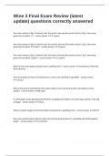 Wine 3 Final Exam Review &lpar;latest update&rpar; questions correctly answered