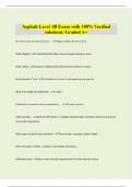 Asphalt Level 1B Exam with 100&percnt; Verified solutions&vert; Graded A&plus;