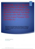 BRUNNER AND SUDDARTHS TEXTBOOK OF MEDICAL SURGICAL NURSING 14TH EDITION HINKLE Test Bank Questions with 100- Correct Answers Latest Versions 2025 GRADED A&plus;&period;