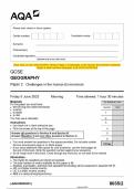 2023 AQA GCSE GEOGRAPHY 8035&sol;2 Paper 2 Challenges in the Human Environment Question Paper & Mark scheme &lpar;Merged&rpar; June 2023 &lbrack;VERIFIED&rsqb;