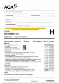 2023 AQA GCSE MATHEMATICS 8300&sol;2H Higher Tier Paper 2 Calculator Question Paper & Mark scheme &lpar;Merged&rpar; June 2023 &lbrack;VERIFIED&rsqb;
