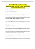 SonicWall Network Security Administrator &lpar;SNSA&rpar; Exam Questions with Correct Answers