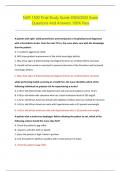 NUR 1300 Final Study Guide 2024&sol;2025 Exam Questions And Answers 100&percnt; Pass