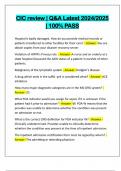 CIC review &vert; Q&A Latest 2024&sol;2025 &vert; 100&percnt; PASS