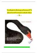 Test Bank for Biological Science 6th Edition Scott Freeman Lizabeth Allison