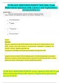 NURS 6635 MIDTERM-PMHNP 2025-2026&period; Exam Elaborations Questions with Answers and Explanations&period; GUARANTEED A&plus;&period;