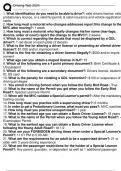 Drivers test actual newest version 2024 2025 actual question and correct detailed verified answers from verified sources rated a grade&period;