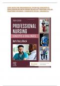 TEST BANK FOR PROFESSIONAL NURSING CONCEPTS & CHALLENGES BY BETH PERRY BLACK 10TH EDITION&vert; ALL 16 CHAPTERS COVERED &vert; COMPLETE GUIDE &vert; GRADED A&plus;