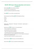 MGMT 309 Exam 2 Wesner Questions And Answers Graded A&plus;