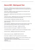 Secure Wifi - Watchguard Test Questions &plus; Answers Graded A&plus;