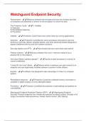 Watchguard Endpoint Security Questions &plus; Answers Graded A&plus;