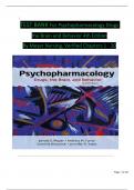 TEST BANK For Psychopharmacology&colon; Drugs&comma; the Brain&comma; and Behavior&comma; 4th Edition By Meyer Nursing&comma; Verified Chapters 1 - 20&comma; Complete Newest Version