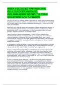WEEK 6 &lbrack;ADN260&rsqb; APPENDICITIS&comma; GALLBLADDER DISEASE&comma; INFLAMMATION&comma; NEPHRITIS EXAM QUESTIONS AND ANSWERS