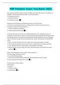 FNP Pediatric Exam Test Bank &ndash; Comprehensive Practice Questions with Verified Answers