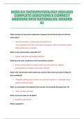 NURS 611 PATHOPHYSIOLOGY 2024-2025 COMPLETE QUESTIONS & CORRECT ANSWERS WITH RATIONALES&period; GRADED A&plus;