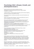 Psychology 2314&colon; Lifespan&comma; Growth&comma; and Development Exam  with 100&percnt; correct answers 2025