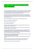 ATSC 113 FLYING EXAM QUESTIONS AND ANSWERS