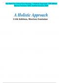 Test Bank For Critical Care Nursing- A Holistic Approach 12th Edition Morton Fontaine 100&percnt; verified answers