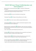 MGMT 309 Exam 3 Wesner Verified Questions And Answers Rated A&plus;
