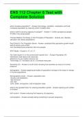ENS 112 Chapter 6 Test with Complete Solution