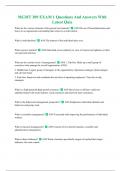 MGMT 309 EXAM 1 Questions And Answers With Latest Quiz