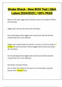 Shake Shack - New BOH Test &vert; Q&A Latest 2024&sol;2025 &vert; 100&percnt; PASS