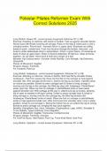  Polestar Pilates Reformer Exam With Correct Solutions 2025