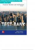 Financial Markets & Institutions 13th Edition By Jeff Madura &lpar;Solution Manual&rpar;
