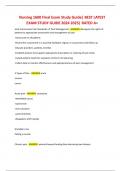 Nursing 1600 Final Exam Study Guide&vert; BEST LATEST  EXAM STUDY GUIDE 2024 2025&vert; RATED A&plus;