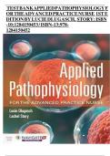 TEST BANK APPLIED PATHOPHYSIOLOGY FOR THE ADVANCED PRACTICE NURSE 1ST EDITION BY LUCIE DLUGASCH&comma; STORY&colon; ISBN-10&semi; 1284150453 &sol; ISBN-13&semi; 978- 1284150452