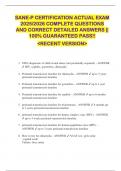 SANE-P CERTIFICATION ACTUAL EXAM  2025&sol;2026 COMPLETE QUESTIONS  AND CORRECT DETAILED ANSWERS &vert;&vert;  100&percnt; GUARANTEED PASS&excl;&excl;   <RECENT VERSION> 
