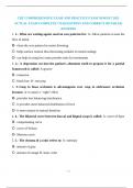 CDT COMPREHENSIVE EXAM AND PRACTICE EXAM NEWEST 2025 ACTUAL EXAM COMPLETE 170 QUESTIONS AND CORRECT DETAILED ANSWERS