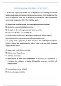 Pathophysiology &lpar;NR-283&rpar;&period; PATHO QUIZ 3&period; correct verified answers with rationales&period; latest updated 2025