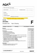 2023 AQA GCSE SPANISH 8698&sol;RF Paper 3 Reading Foundation Tier Question Paper & Mark scheme &lpar;Merged&rpar; June 2023 &lbrack;VERIFIED&rsqb;