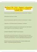 BioChem C785 - WGU - Module 5 - all questions and answers already graded A&plus;&vert; Updated & Verified &vert; 2024