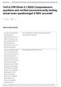 YMCA CPR EXAM II &lpar; 2025&rpar; Comprehensive questions and verified answers&vert;recently testing actual exam questions&vert;get it 100&percnt; accurate&excl;