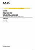 2023 AQA GCSE RELIGIOUS STUDIES A 8062&sol;2B Paper 2B Thematic Studies &lpar;including textual studies&rpar; Mark scheme June 2023 &lbrack;VERIFIED&rsqb;