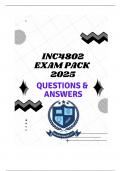 INC4802 EXAM PACK 2025 &lpar;QUESTIONS & ANSWERS&rpar;
