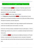 Genetics module 1 portage learning Correct 100&percnt;&lpar;2025&sol;2026&rpar;